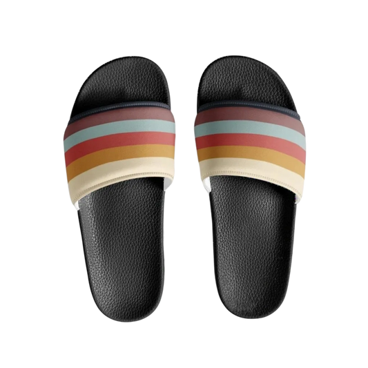 Damen-Badeschlappen mit PU-Sohle und Fußbett in Größe 36-44, bequeme Badeschuhe von BUYATHOME24.
