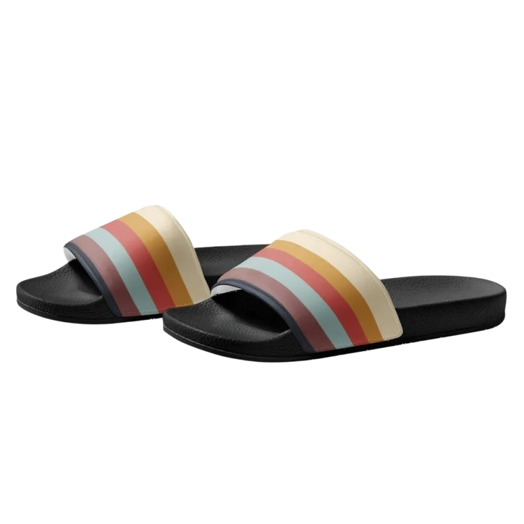 Damen Badeschlappen mit PU-Sohle und Fußbett in Größe 36-44, bequeme Badeschuhe von BUYATHOME24.