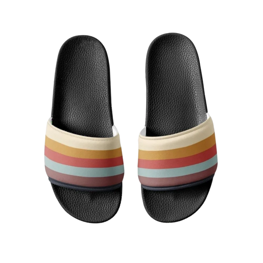 Damen Badeschuhe mit PU-Sohle und Fußbett in Größe 36-44, bequeme Badeschlappen von BUYATHOME24, gute Passform.