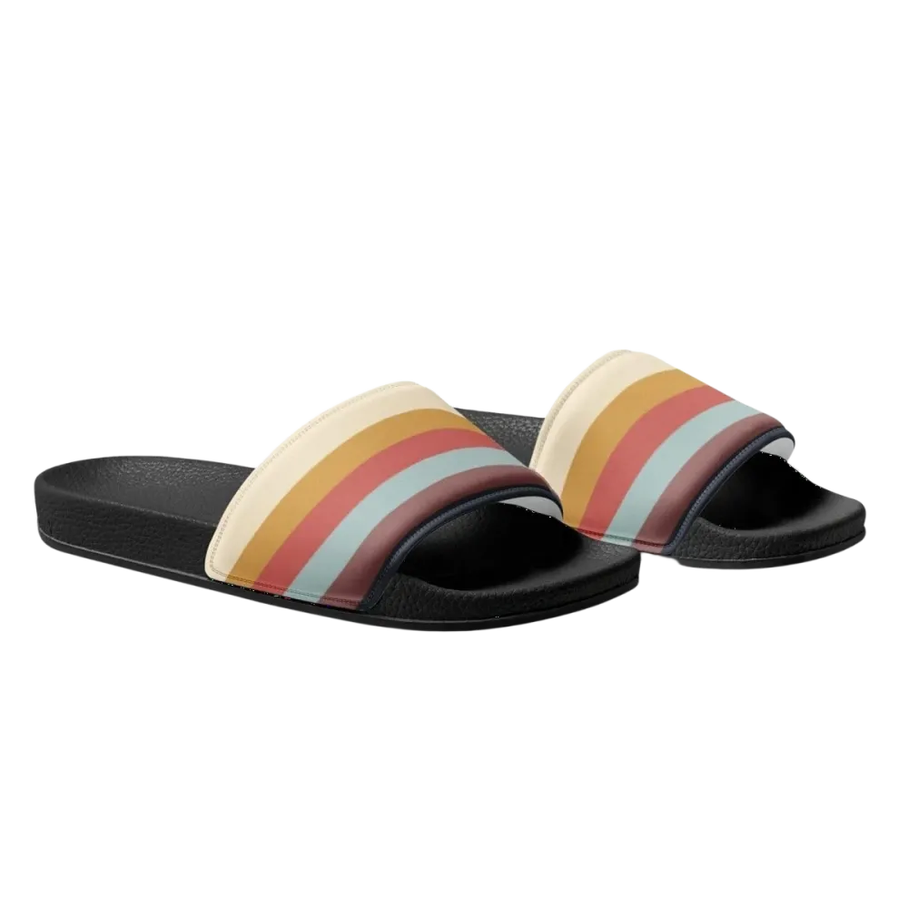 Damen Badeschuhe mit PU-Sohle und Fußbett, Größe 36-44, BUYATHOME24, bequeme Badeschlappen für den Sommer