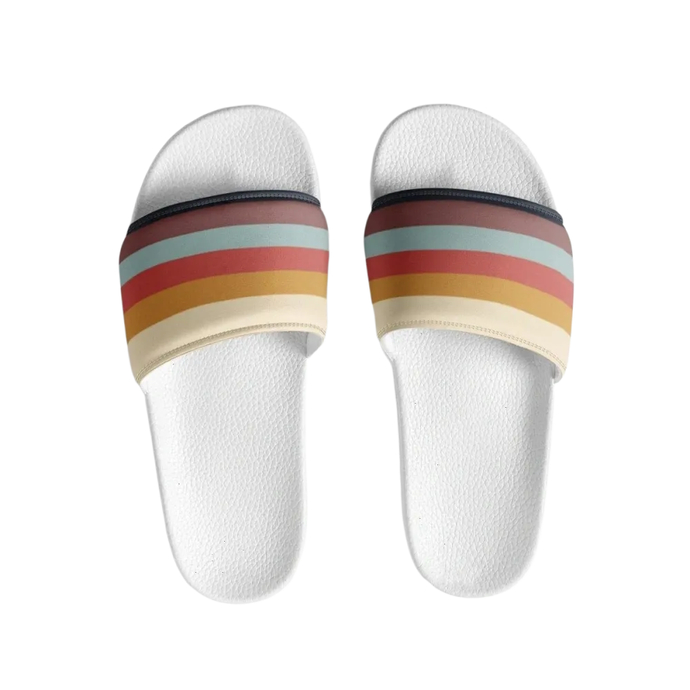 Damen Badeschuhe mit PU-Sohle und Fußbett, Größe 36-44, bequeme Badeschlappen von BUYATHOME24, in neutralem Design.