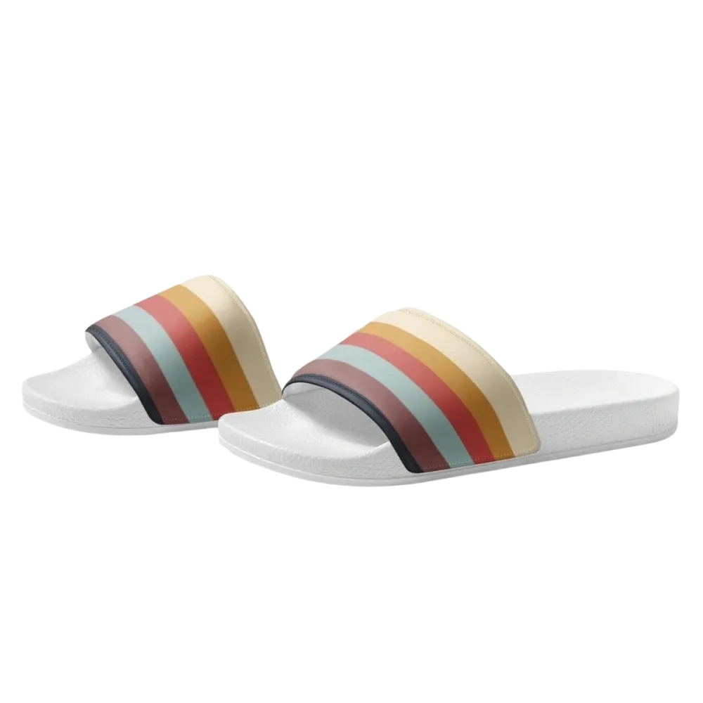 Damen Badeschuhe mit PU-Sohle und Fußbett in Größe 36-44, bequeme Badeschlappen von BUYATHOME24, seitliche Ansicht