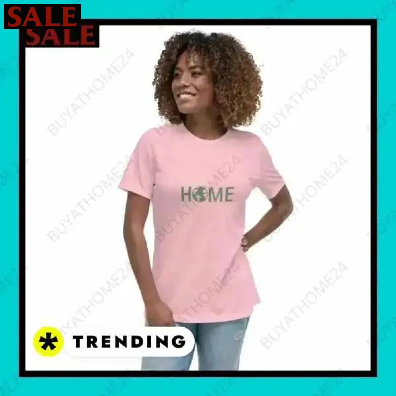 Damen Baumwolle T-Shirt in verschiedenen Größen für stilbewusste Frauen  Textildruck BUYATHOME24, T-Shirts BUYATHOME24, Hoodies BUYATHOME24,  Hosen BUYATHOME24, Jacken BUYATHOME24, Schuhe BUYATHOME24
