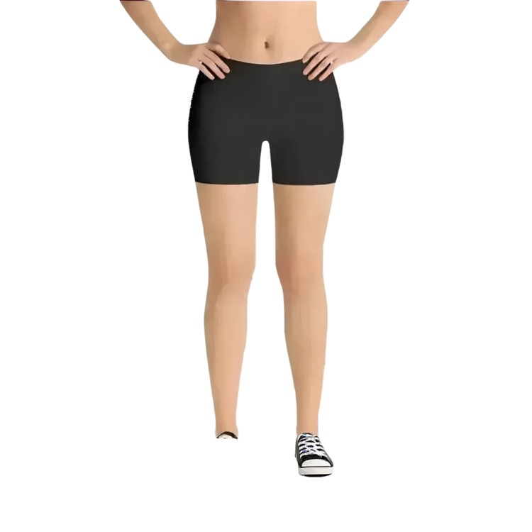 Damen Biker Shorts von BUYATHOME24, Mikrofaser Fahrradhose mit Vier-Wege-Stretch in verschiedenen Größen, kurze Fahrradhosen für Damen.