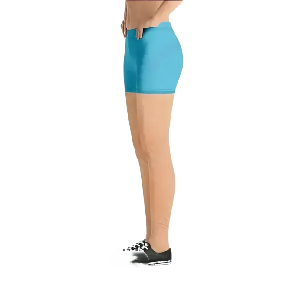Damen Biker Shorts Mikrofaser, kurze Fahrradhose mit Personalisierung in verschiedenen Größen, von BUYATHOME24, bequem und sportlich