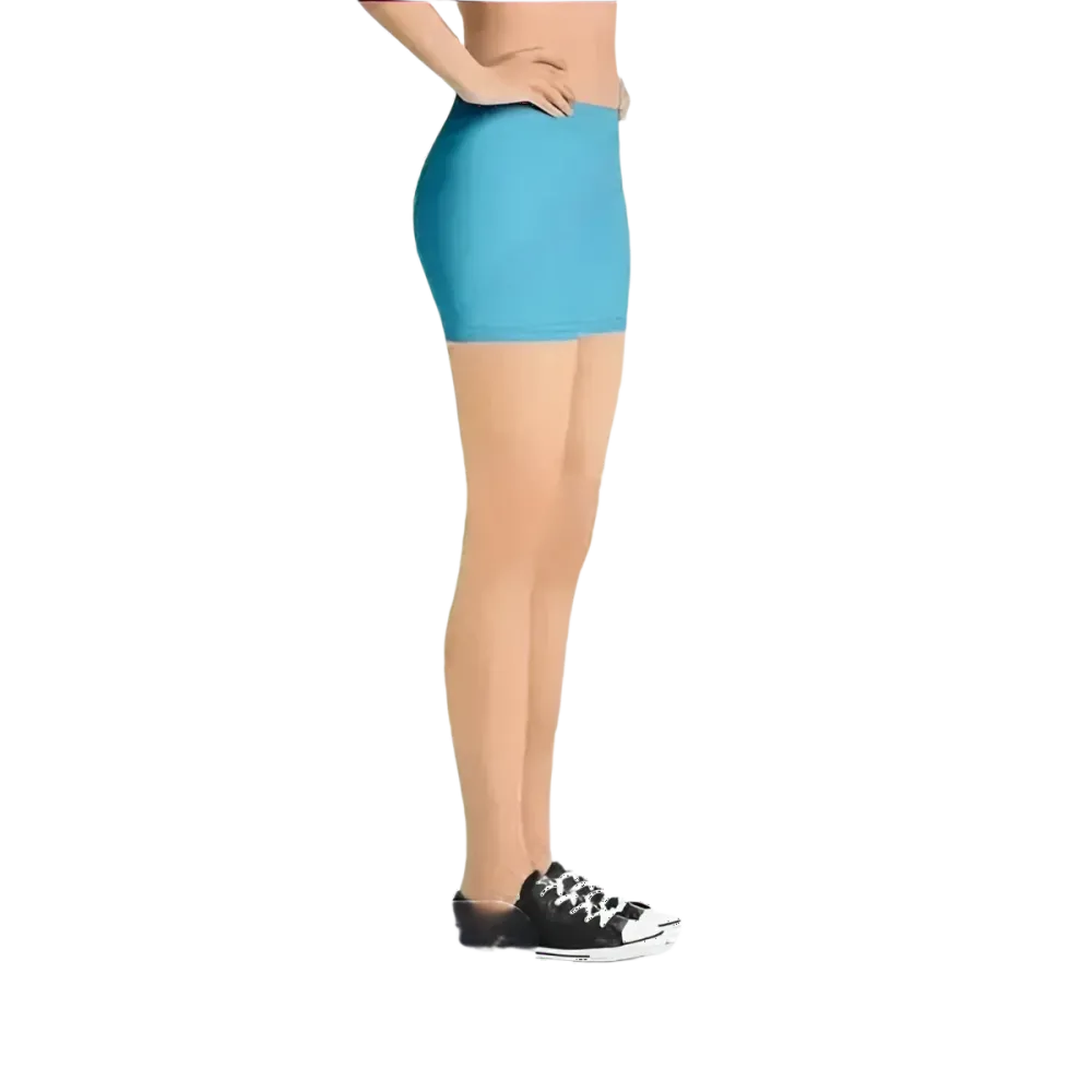Damen Biker Shorts aus Mikrofaser, kurze Fahrradhose mit Personalisierung, in XS bis 3XL, von BUYATHOME24.