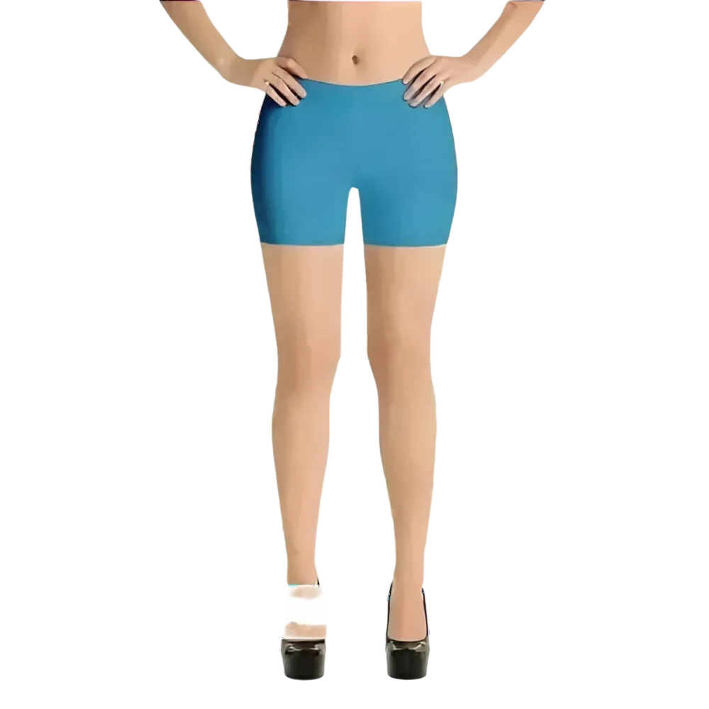 Damen Biker Shorts aus Mikrofaser, kurze Fahrradhose mit Stretch-Polyester, in verschiedenen Größen von BUYATHOME24