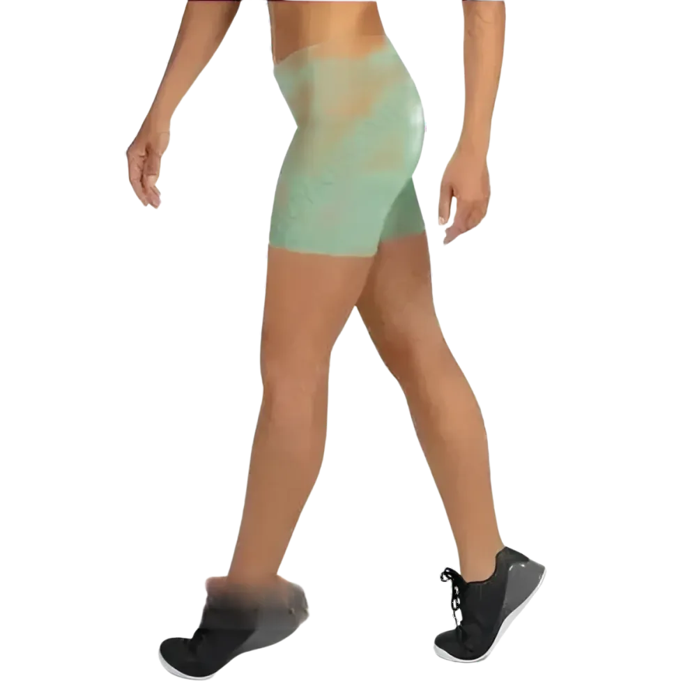 Damen Biker Shorts aus Mikrofaser von BUYATHOME24, kurze Fahrradhose mit Stretch, in verschiedenen Größen XS bis 3XL.