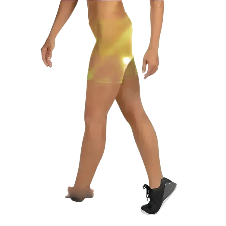 Damen Biker Shorts von BUYATHOME24, kurze Fahrradhose aus Mikrofaser mit Vier-Wege-Stretch, in verschiedenen Größen, Nahaufnahme