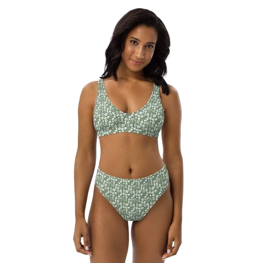 Damen Bikini mit Blumenmuster in XS-3XL, schnell trocknendes Allover-Print-Design, von BUYATHOME24.