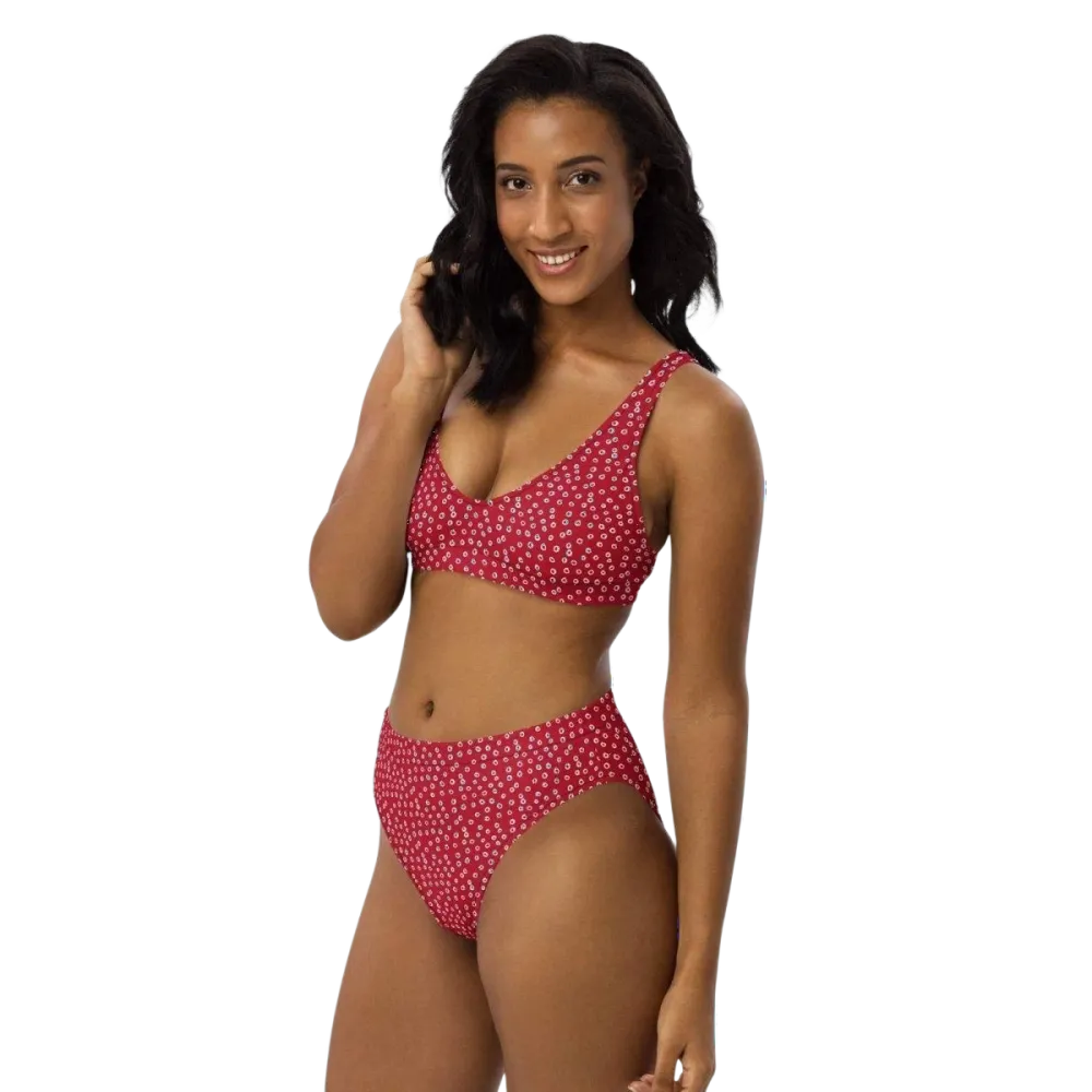 Damen Bikini von BUYATHOME24 in XS-3XL, schnelltrocknendes Polyester-Elasthan, zeigt Top-Design und bequemen Sitz