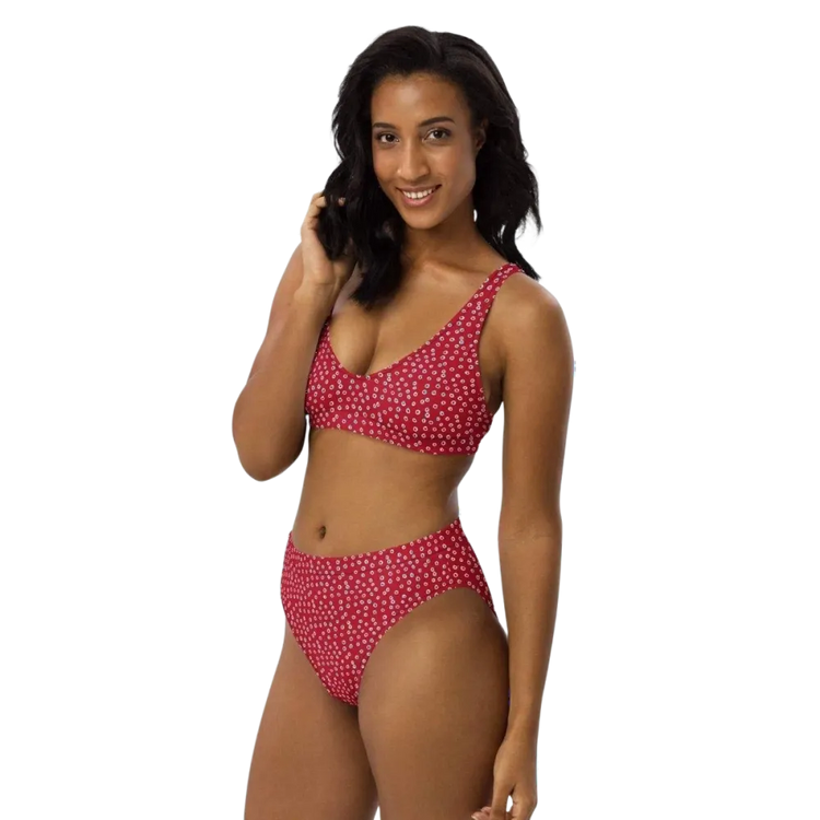 Damen Bikini von BUYATHOME24 in XS-3XL, schnelltrocknendes Polyester-Elasthan, zeigt Top-Design und bequemen Sitz