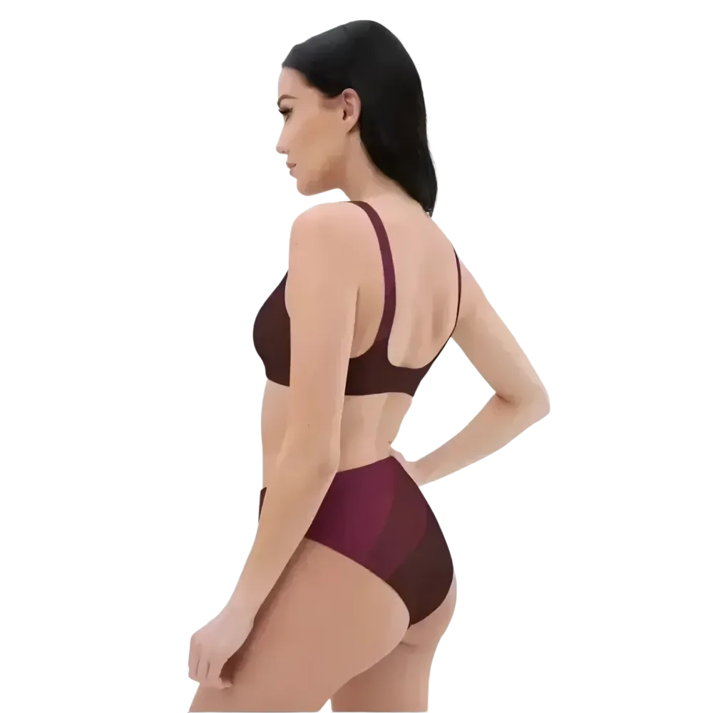 Damen Bikini von BUYATHOME24, schnelltrocknend, zweilagig, personalisierbar in XS bis 3XL, mit passendem Top und Bottom.