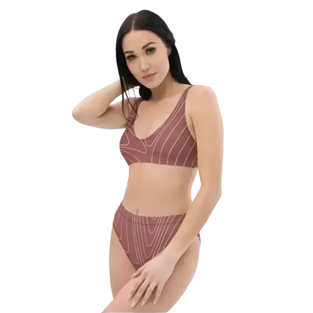 Damen Bikini-Set von BUYATHOME24, schnelltrocknend, in Größen XS bis 3XL, personalisierbar, mit buntem Design und verstellbaren Trägern