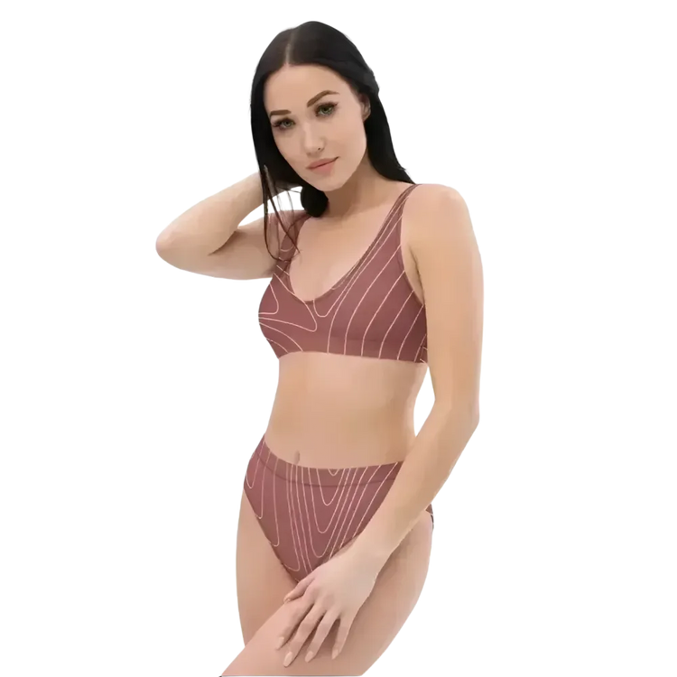Damen Bikini-Set von BUYATHOME24, schnelltrocknend, in Größen XS bis 3XL, personalisierbar, mit buntem Design und verstellbaren Trägern