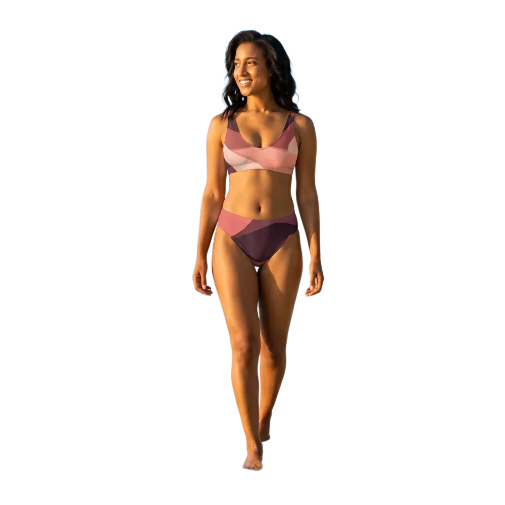 Damen Bikini Zweiteiler mit Stretch, schnelltrocknend und UV-Schutz in XS bis 3XL, in bunten Mustern, von BUYATHOME24