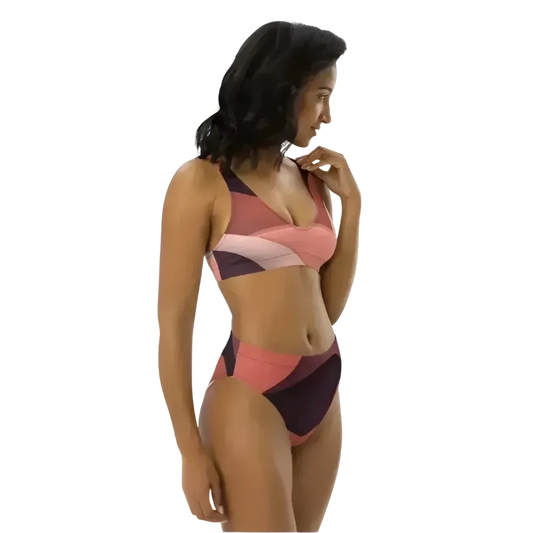 Modischer Damen Bikini Zweiteiler in verschiedenen Größen, schnelltrocknend mit Stretch und UV-Schutz, von BUYATHOME24