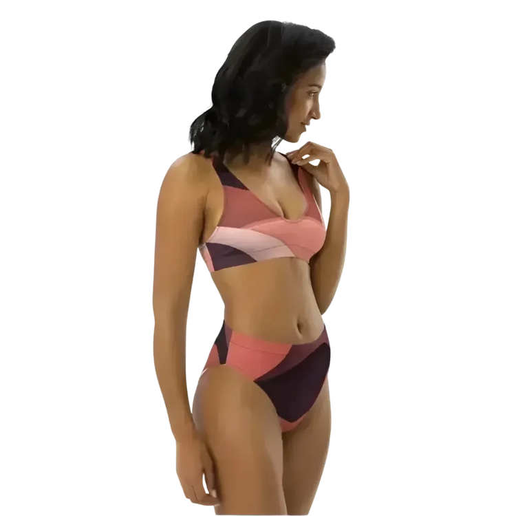 Modischer Damen Bikini Zweiteiler in verschiedenen Größen, schnelltrocknend mit Stretch und UV-Schutz, von BUYATHOME24