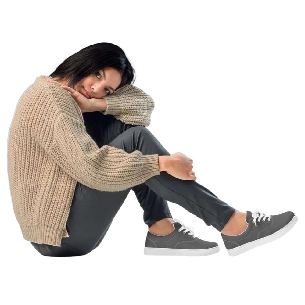 Atmungsaktive Damen Canvas Sneaker mit EVA-Sohle in Größe 35-44, bequeme Damenschuhe von BUYATHOME24.
