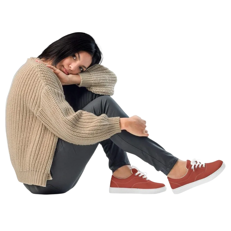 Atmungsaktive Damen-Canvas-Sneaker in Größe 35-44 von BUYATHOME24, weiche Stoffoberfläche, bequemer Damenschuh