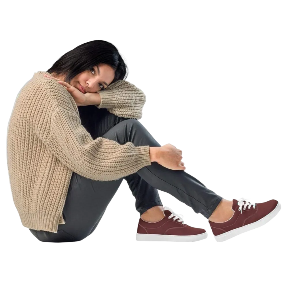 Atmungsaktive Damen-Canvas-Sneaker von BUYATHOME24 in Größe 35-44, leichtes und bequemes Damenschuh-Design.