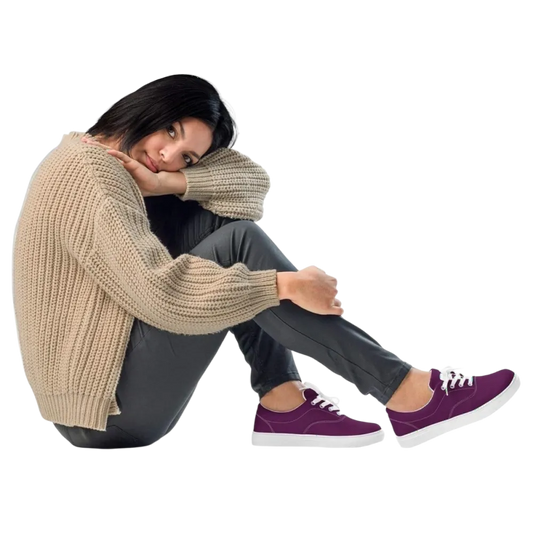 Damenschuhe Canvas Sneakers von BUYATHOME24 in Größe 35-44, atmungsaktives Design und bequeme Sneaker für Damen.