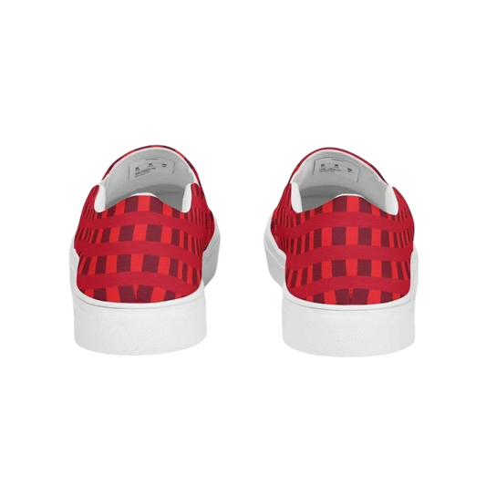 Damen Canvas Slipper von BUYATHOME24, atmungsaktive Freizeitschuhe in Größe 35-44, bequeme Textildruck-Design
