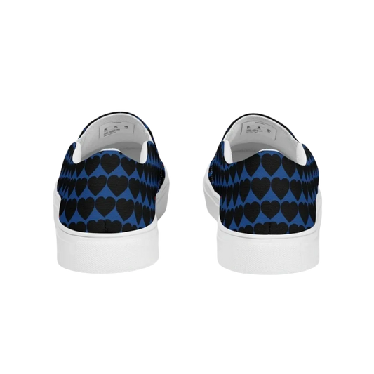 Atmungsaktive Damen Canvas Slipper in Größe 35-44, bequeme Sommerschuhe von BUYATHOME24, mit Textildruck.