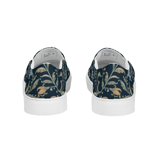 Damen Canvas Slipper von BUYATHOME24 in Größe 35-44, atmungsaktive Textilschuhe, bequeme Sommerschuhe, seitliche Ansicht
