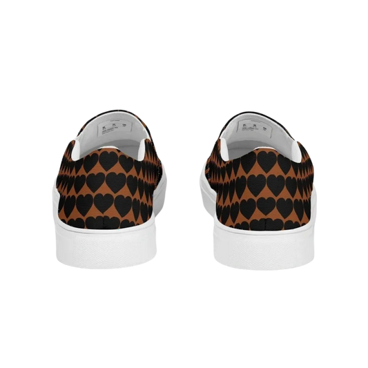 Damen Canvas Slipper von BUYATHOME24 in Größe 35-44, bequeme Freizeitschuhe mit bedruckbarer Oberfläche, detailreiche Textilgestaltung