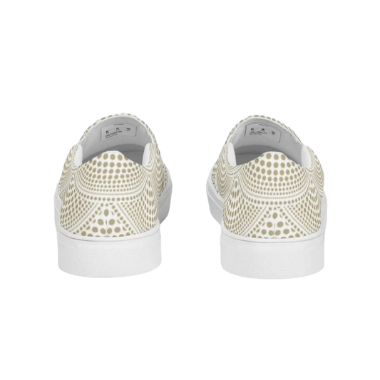 Damen Canvas Slipper von BUYATHOME24, atmungsaktive Schuhe mit EVA-Sohle in Größe 35-44, bequeme Textileinlegesohle