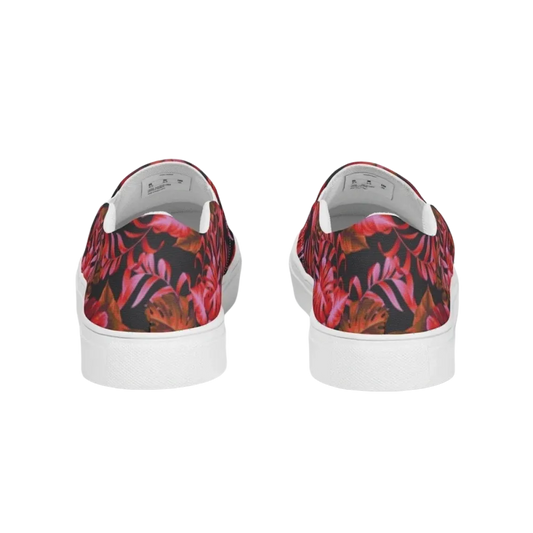 Damen Canvas Slipper von BUYATHOME24 in Größe 35-44, handgenäht, bequeme Freizeitschuhe aus Textil.
