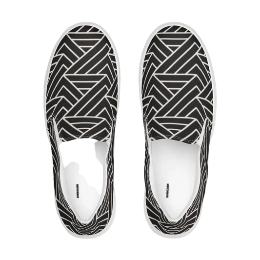Damen Canvas Slipper von BUYATHOME24, atmungsaktive Freizeitschuhe mit EVA-Sohle, in Größe 35-44, auf hellem Hintergrund.
