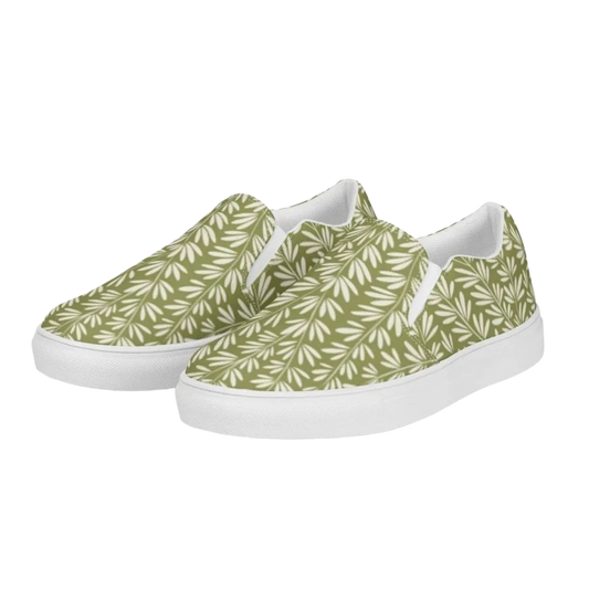 Atmungsaktive Damen Canvas Slipper in Größe 35-44 von BUYATHOME24, bequeme Freizeitschuhe für Damen.