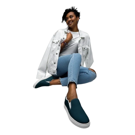 Damen-Canvas-Slipper von BUYATHOME24, atmungsaktive Schuhe mit leichter EVA-Sohle, in Größe 35-44, bequemes Design