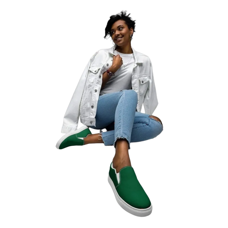 Damen Canvas Slipper von BUYATHOME24, atmungsaktive Schuhe mit EVA-Sohle, in Größe 35-44, bequeme und leichte Hausschuhe