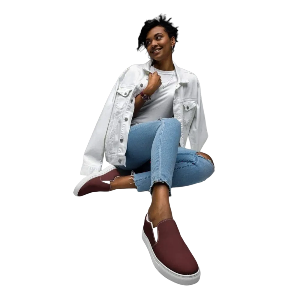 Damen Canvas Slipper von BUYATHOME24, atmungsaktive Slip-On Schuhe mit EVA-Sohle, bequeme Damenschuhe in Größe 35-44