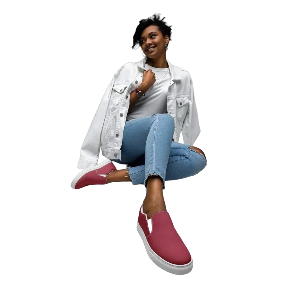Damen Canvas Slipper von BUYATHOME24, atmungsaktive Slip-On Schuhe in Größe 35-44, bequemes Design für Damen.
