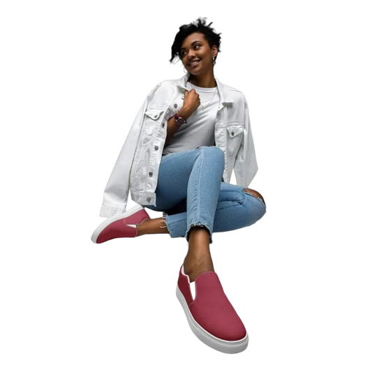 Damen Canvas Slipper von BUYATHOME24, atmungsaktive Slip-On Schuhe in Größe 35-44, bequemes Design für Damen.