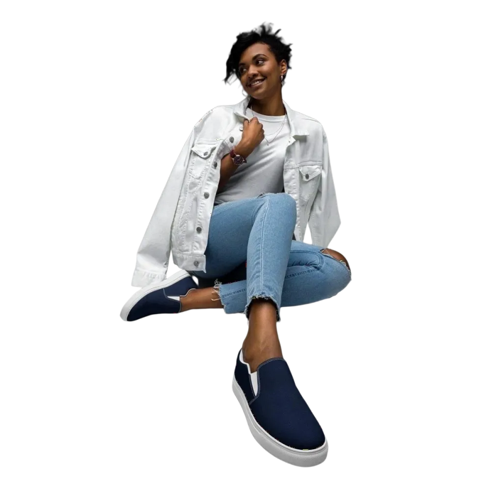 Damen Canvas Slipper von BUYATHOME24, atmungsaktive Slip-Ons mit EVA-Sohle, in Größe 35-44, bequeme Freizeitschuhe