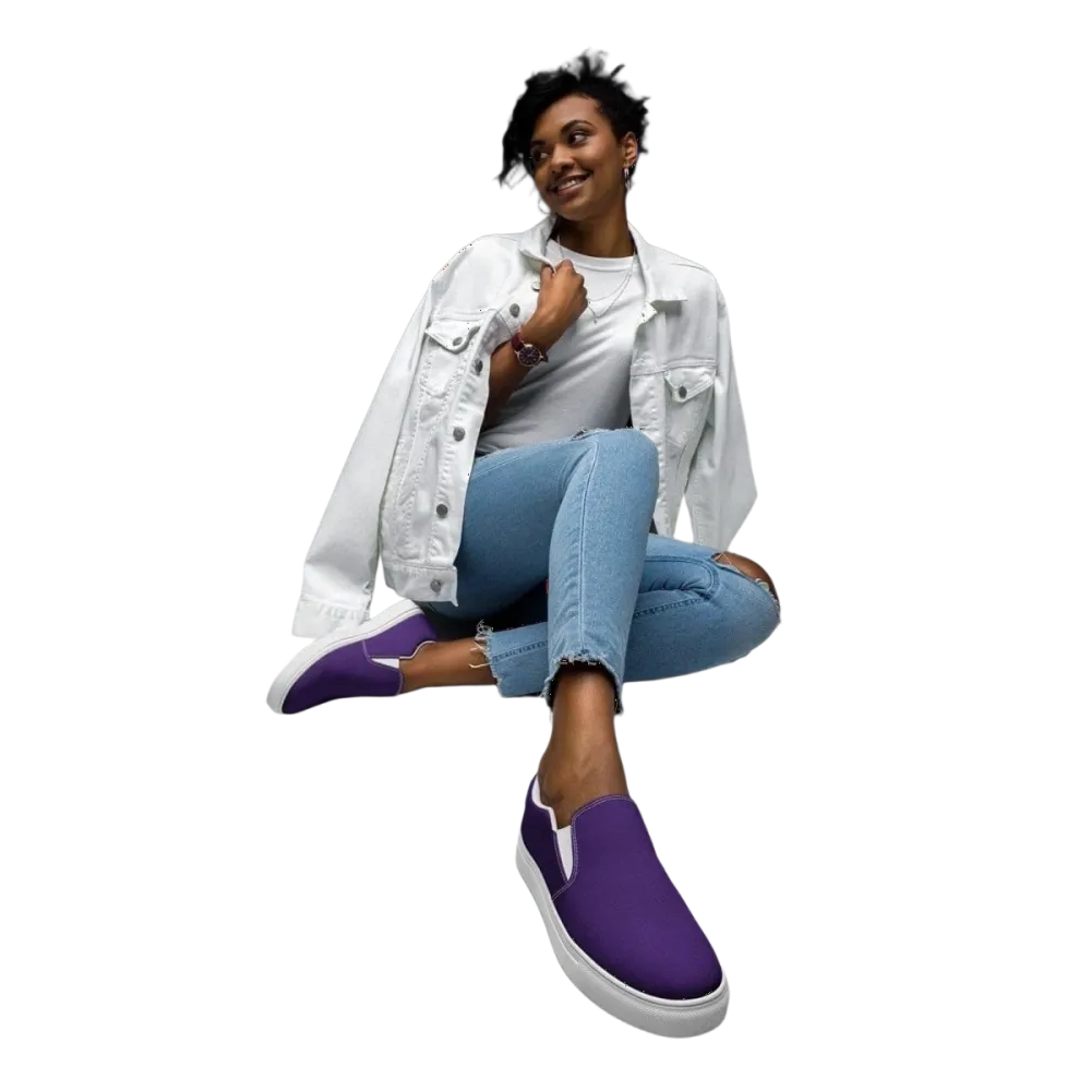 Damen Canvas Slipper von BUYATHOME24, atmungsaktive Slip-Ons mit EVA-Sohle, in Größe 35-44, bequemes Schuhwerk für Damen
