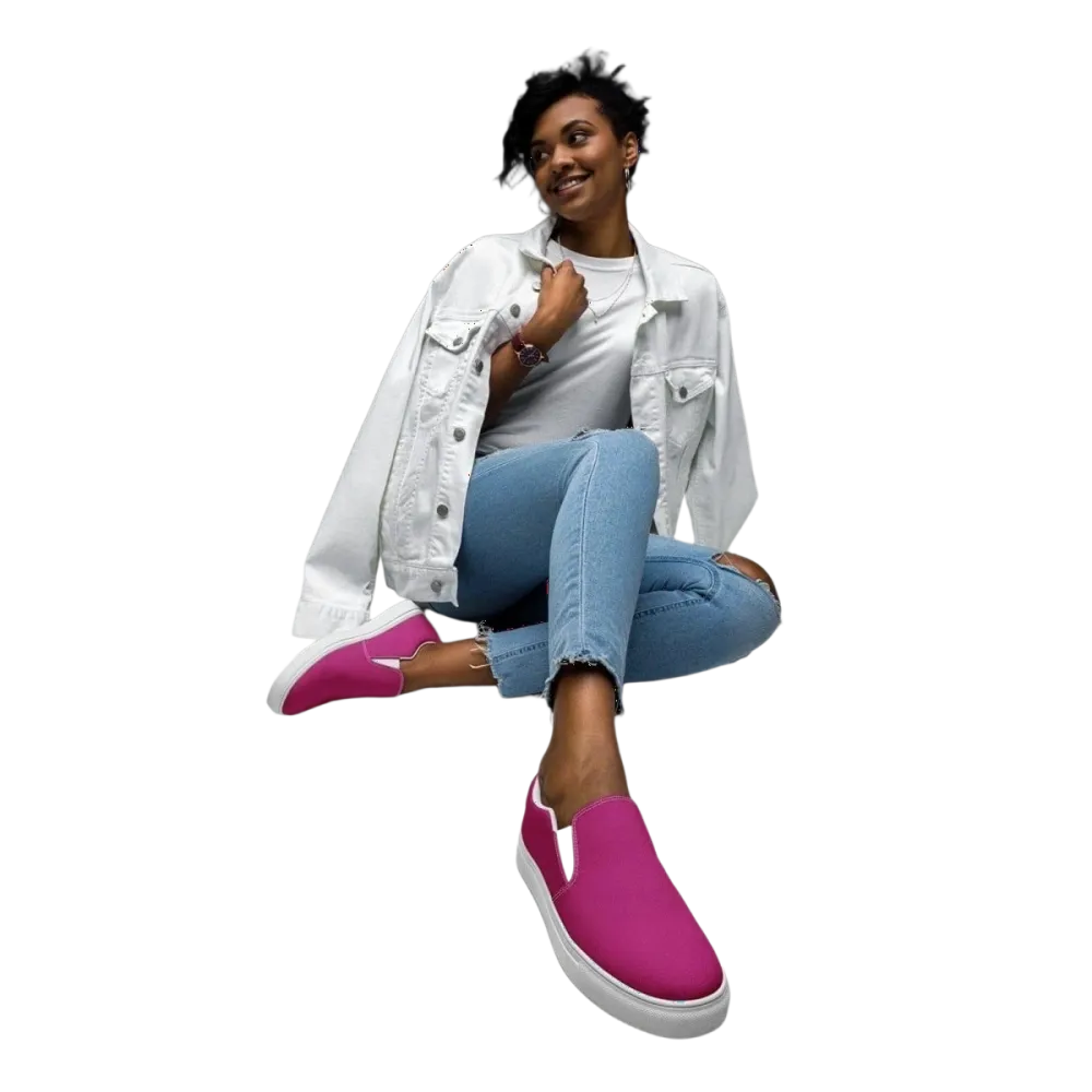 Damen Canvas Slipper von BUYATHOME24, bequemes Slip-On Schuhwerk in Größe 35-44, bedruckbar, leicht und vielseitig für den Sommer