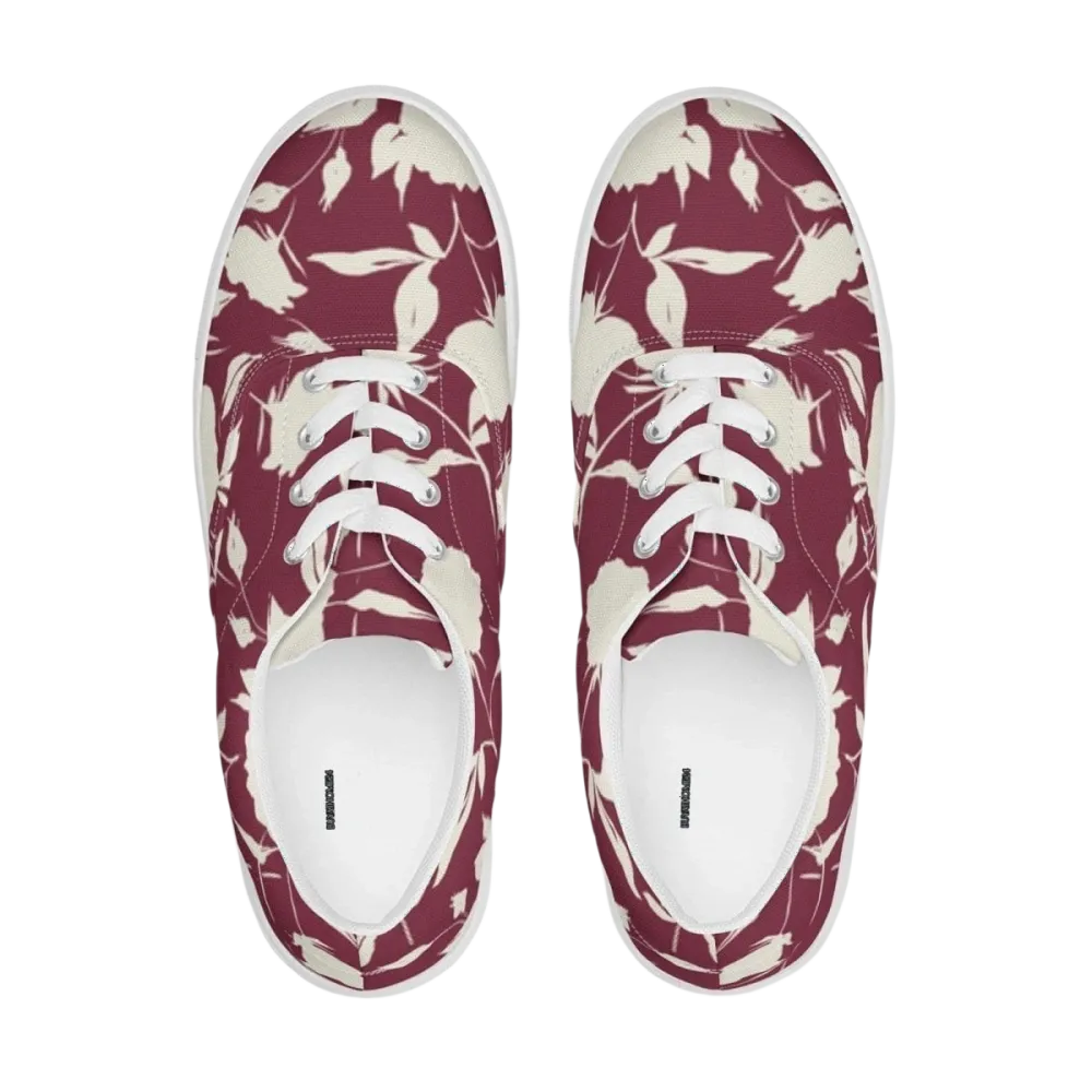 Damenschuhe mit Allover-Print, Canvas Sneaker, atmungsaktiv, EVA-Sohle, in Größe 35-44, von BUYATHOME24