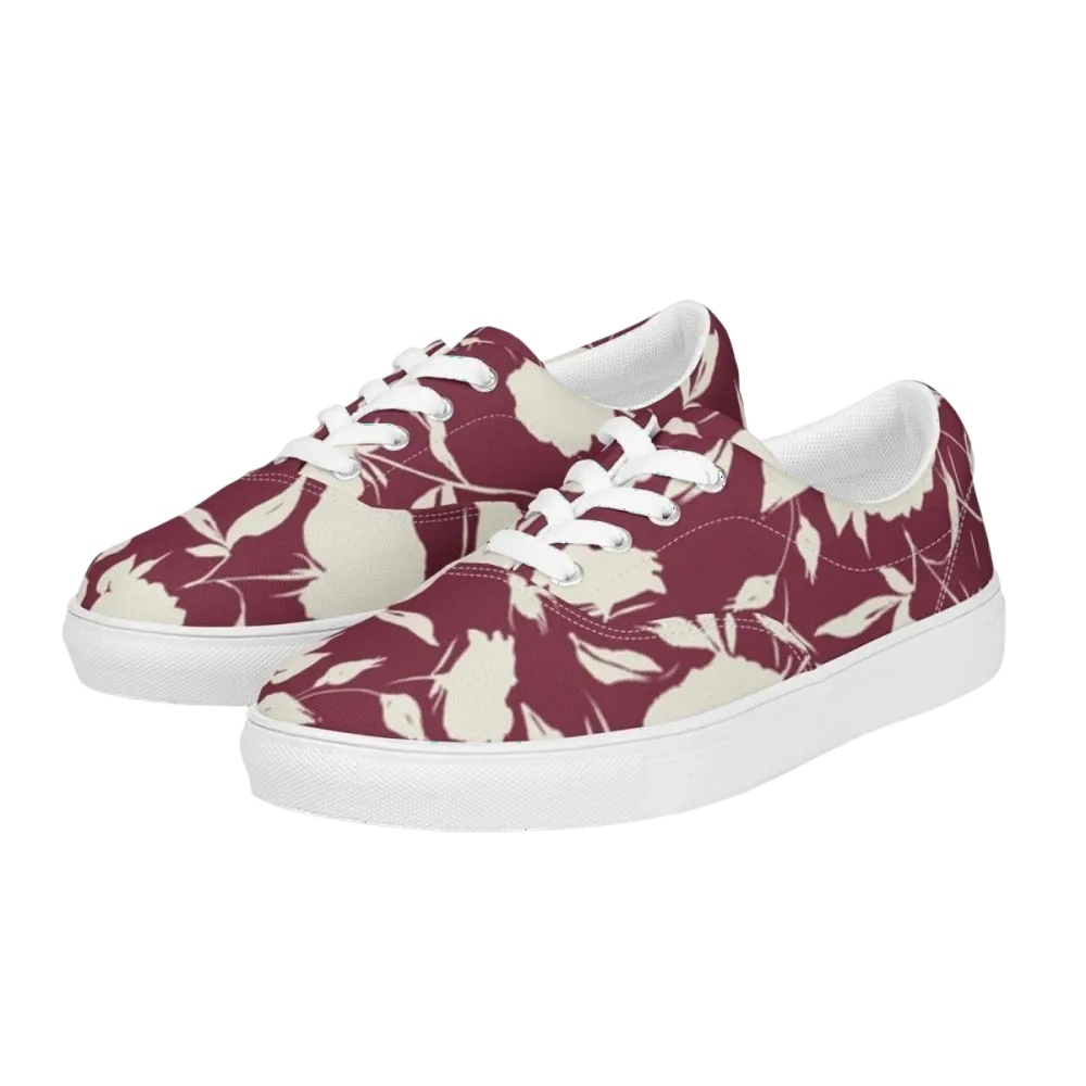 Damen Canvas Sneaker mit Allover-Print, atmungsaktiv, EVA-Sohle, Damenschuhe Größe 35-44, von BUYATHOME24