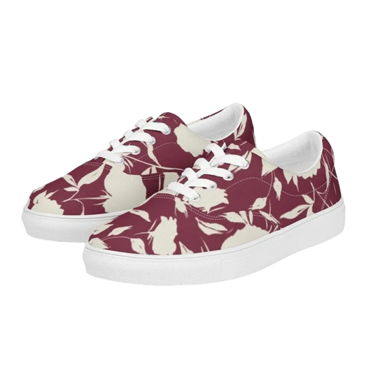 Damen Canvas Sneaker mit Allover-Print, atmungsaktiv, EVA-Sohle, Damenschuhe Größe 35-44, von BUYATHOME24
