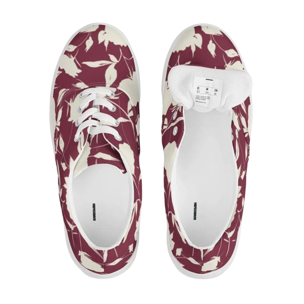 Damen Canvas Sneaker mit Allover-Print, atmungsaktiv, EVA-Sohle, Damenschuhe Größe 35-44, von BUYATHOME24