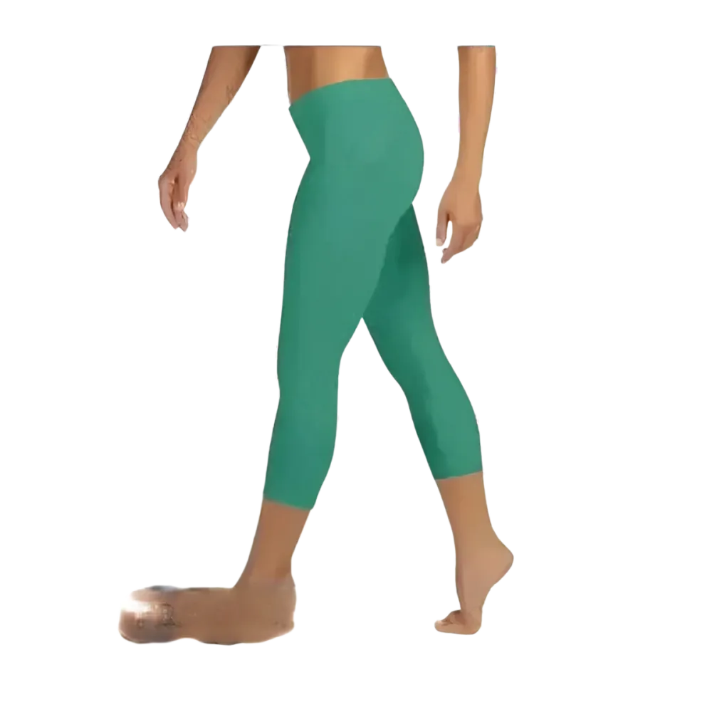 Damen Capri-Leggings aus Mikrofaser von BUYATHOME24, personalisierbar, in den Größen XS bis XL, ideal für Yoga und Freizeit.