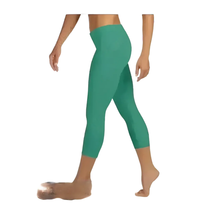 Damen Capri-Leggings aus Mikrofaser von BUYATHOME24, personalisierbar, in den Größen XS bis XL, ideal für Yoga und Freizeit.