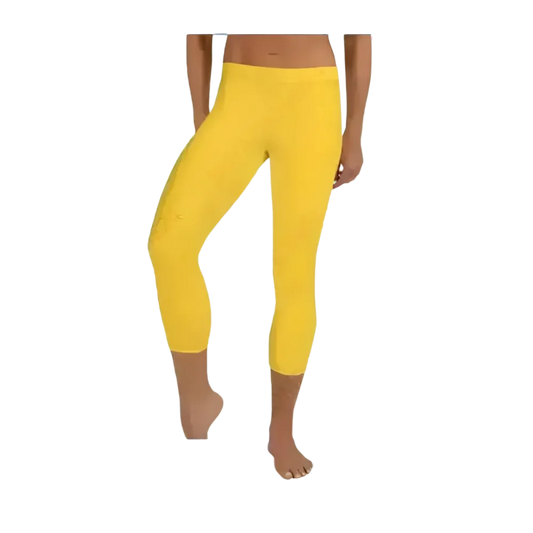 Damen Capri-Leggings von BUYATHOME24, Mikrofaser-Sportleggings mit UV-Schutz in XS bis XL, ideal für Yoga und Fitness.