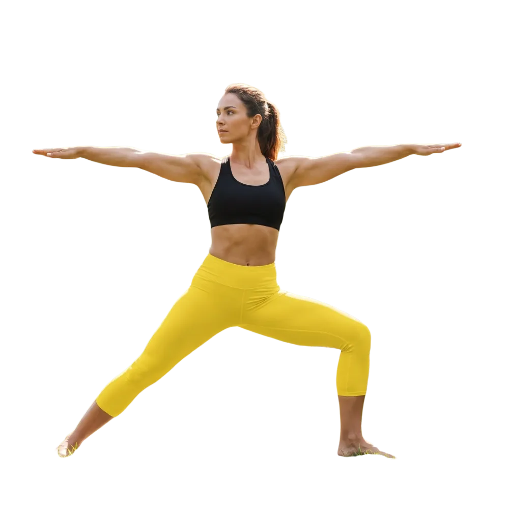 Damen Capri-Leggings von BUYATHOME24 aus Mikrofaser mit UV-Schutz, sportlich und bequem in XS bis XL
